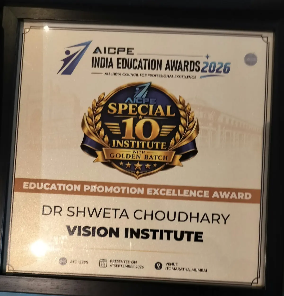 Education Promotion Excellence Award